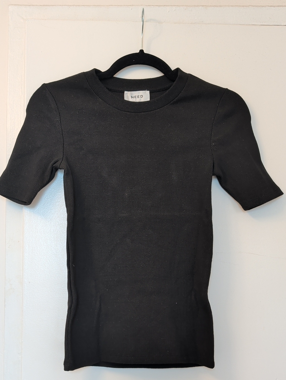 NWOT NEED by Need Supply Black Ribbed Top Size XS